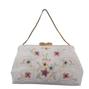 Freddy Vintage Floral Beaded Clutch